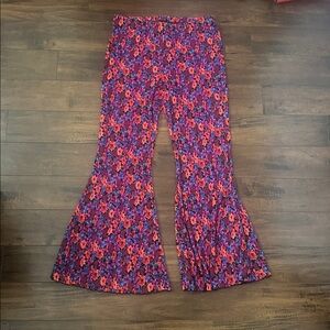 Floral Wide Leg Pants